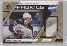 2023-24 SP Game Used 2022 Global Series Fabrics 15/35 Kent Johnson Patch 07pz