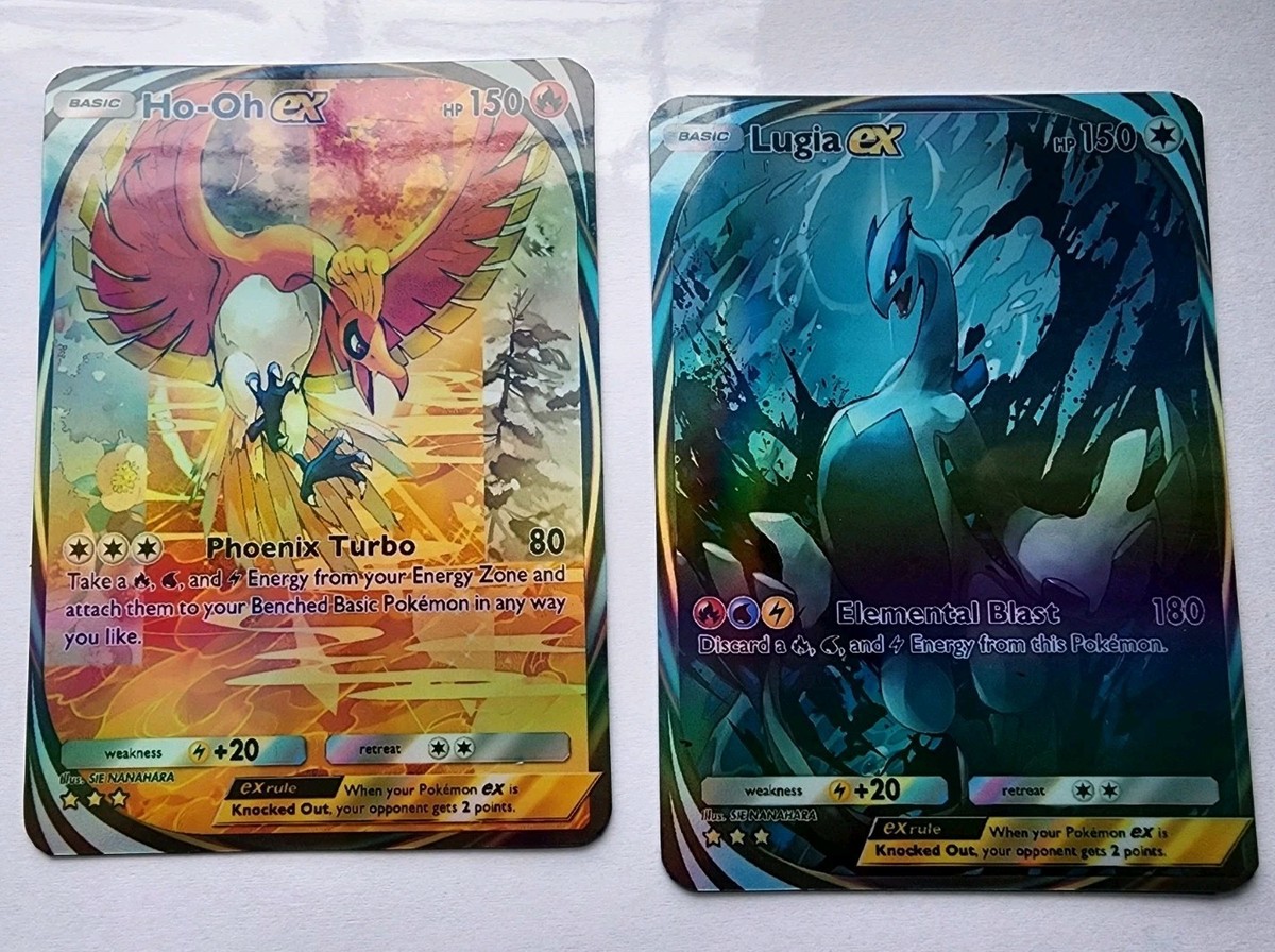Lugia SL7 & Ho-Oh SL5 ポケモンカードセット INMERSIVE HO-OH & LUGIA HOLO FULL ART POKEMON SET( TCG POCKET