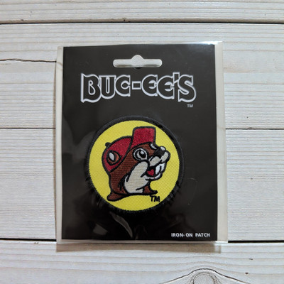 Buc-ee's Bucee s Beaver Round Logo Embroidered Iron-on Patch | ships free Sealed