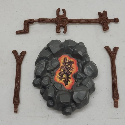 Star Wars Ewok Village Playset 1983 Fire Spit & Poles Parts Kenner ROTJ Original