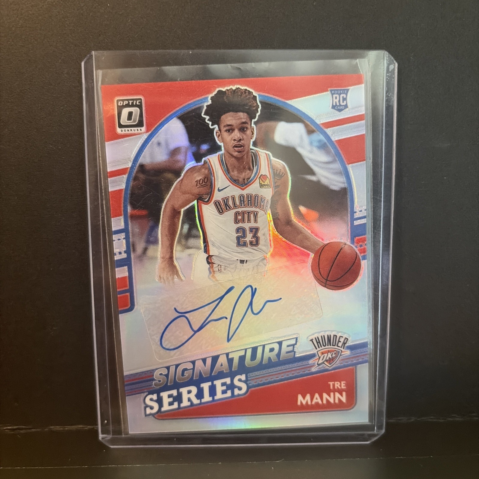 2021-22 Donruss Optic Signature Series  Auto Tre Mann RC Thunder