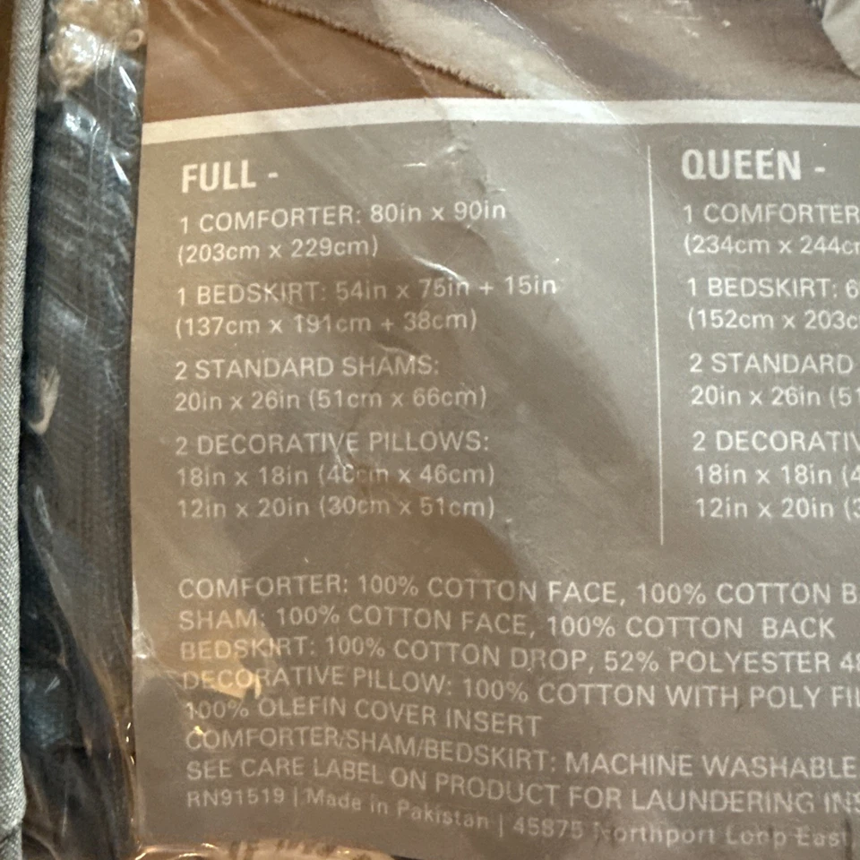 Harbor House 6 Piece Full Sz. Nautical Bed Set.  Pismo  Beach Comforter/ Bed Bag - Image 4 of 4