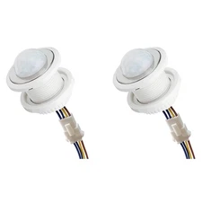 2X Lumière du capteur de mouvement 110-220V PIR Temps de détection du capteur Delay8036