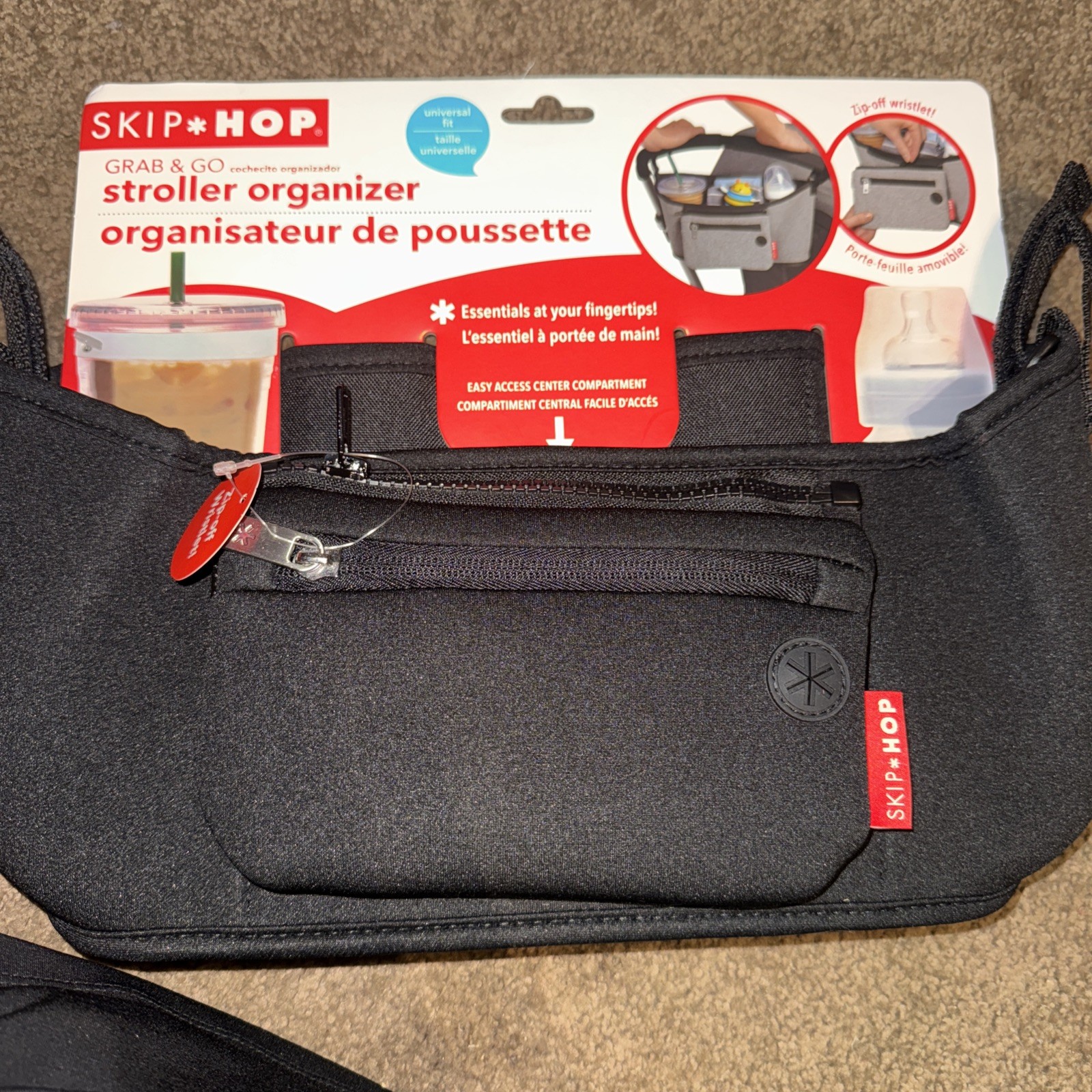 Skip * Hop Grab & Go Stroller Organizer Black