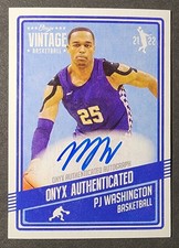 2021-22 Onyx Vintage - PJ Washington Jr. #VAPW Autographs /50  (On Card Auto) SP