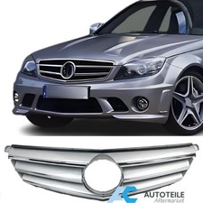 K&uuml;hlergrill Sport Grill f&uuml;r Mercedes W204 S204 C204 chrom original Optik