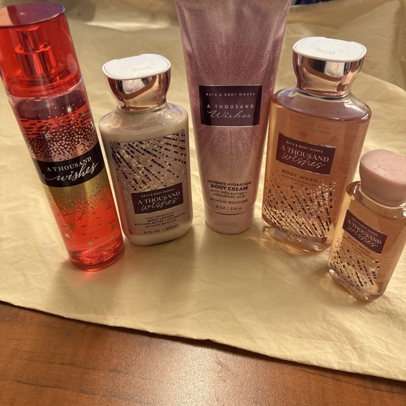 Bath & Body Works 5 Pc. A Thousand Wishes Set