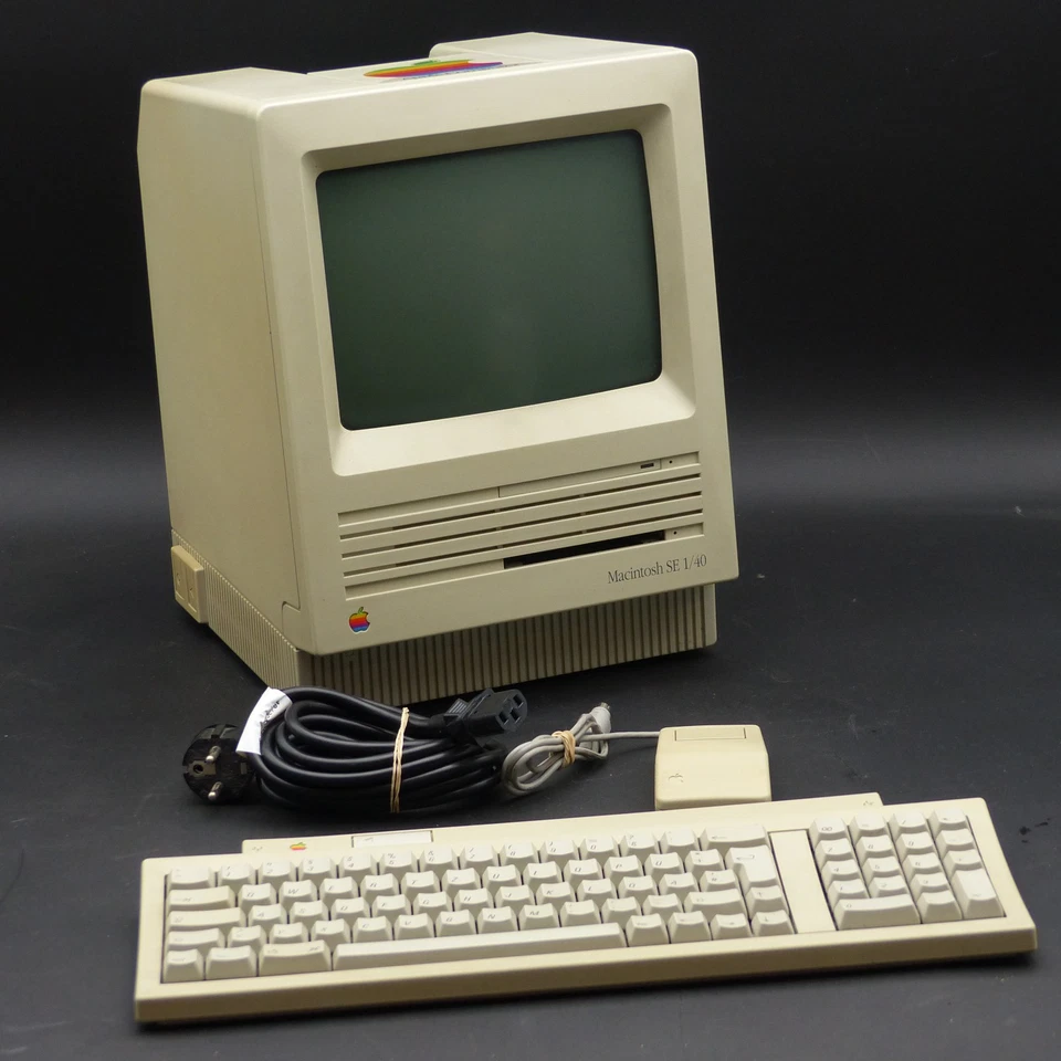 Apple Macintosh SE 1/40 + Apple Tastatur + Apple Maus *Bitte Lesen! - Bild 3 von 4