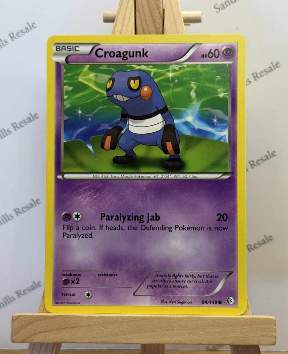 Pokemon TCG * Croagunk * 64/149 * Boundaries Crossed * Common * 2012
