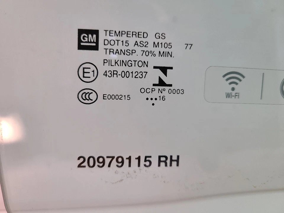 14-19 GMC SIERRA 1500 PICKUP Passenger Front RH Door Glass Classic Style - Imagem 2 de 4