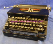 Corona Standard Portable - Schreibmaschine alt antik - Samlg. Italien 2236