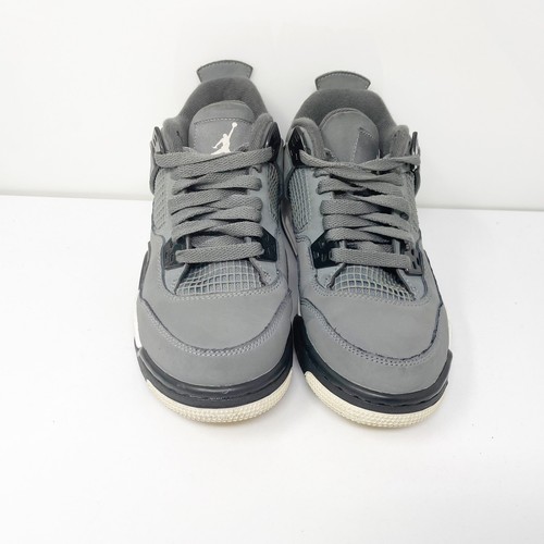 Nike Boys Air Jordan 4 408452-007 Gray Basketball Shoes Sneakers Size 5.5Y - Picture 3 of 12