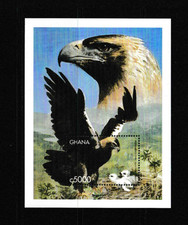 Ghana 1999 Iberian Imperial Eagle Sheet Part of MS2860 UM