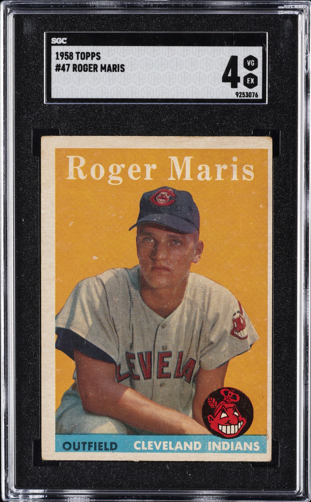 1958 TOPPS #47 ROGER MARIS SGC 4