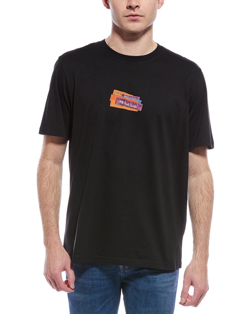Ps By Paul Smith Regular Fit T-Shirt Men's Black S