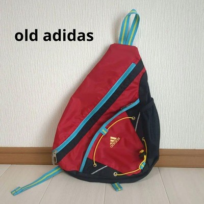 Adidas Vhtf 00S Old One Shoulder Body Bag Logo Embroidery Red Blue 