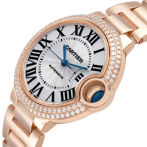 Cartier Ballon Bleu 33 Roségold Diamant Damenuhr WE902064 - Bild 5 von 9