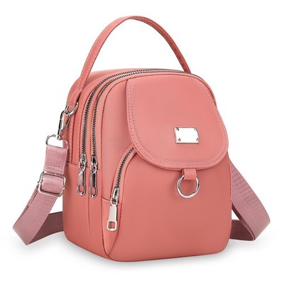 3 Lagen kleine eckige Tasche Mini Schultertasche 2025 Key Zero Geldbörse Damen Mädchen