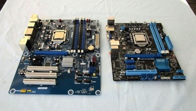 2 Sockel 1155 Mainboards: ASUS P8H61-M LE & Intel,  inkl. CPUs Core i5 & G850