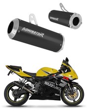 GSXR 600 K1-K5 2001 - 2005 Schalldämpfer Auspuff GP SCHWARZ DOMINATOR