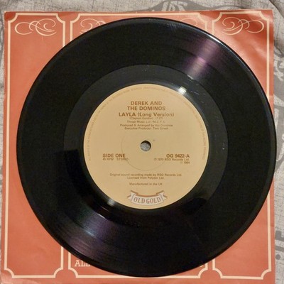 DEREK AND THE DOMINOS Layla (Long Version) OLD GOLD 1984  EX/VG+
