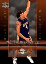 2003-04 Upper Deck Rookie Exclusives #27 Luke Walton RC Rookie Card