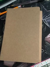 ZCZN 5 Pack A5 Kraft Notebooks Bulk 8.15x5.5 Inches Graph Paper Kraft