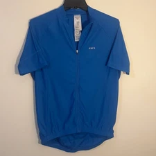 Garneau Men's Cycling Jersey Blue Size M New Without Tags (b2)