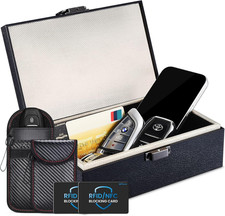 Faraday Box, RFID Key Fob Protector, 8.0" X 5.2" X 2.8" Anti-Theft Signal Blocki