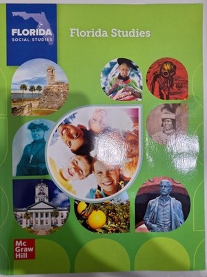 McGraw Hill Florida Studies Social Studies Grade 4 Textbook, Educational Curricu