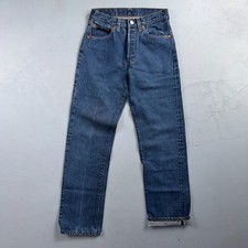 Levis 501 Vintage 80s Redline Selvedge USA XX Jeans Dark Wash 27x32 Act 24x28