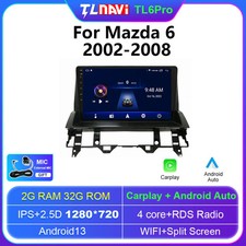 For Mazda 6 2002-2008 Android CarPlay Car Stereo Radio GPS Multimedia Screen 4G