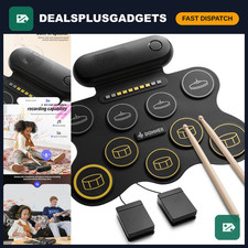Roll-Up Electronic Drum Set for Kids, 9 Pads Portable Electric Drums, Fun Music