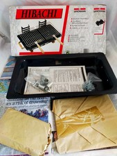 vintage Landmann Hibachi Iron Double Charcoal Camping bbq 39 x 24 cm Grill area