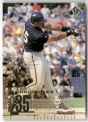 1999 SP AUTHENTIC #HR19 FRANK THOMAS HOME RUN CHRONICLES CHICAGO WHITE SOX