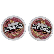 2 Pack Ice Breakers Fruity Mix Sugar Free Mints Strawberry Tangerine Watermelon