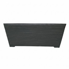 Strata Verona Planter Outdoor Indoor Garden Plastic Plant Pot Trough 58cm - Grey