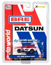 Auto World Xtraction 1971 BRE Datsun 240Z 46 Red, White Blue HO Scale Slot