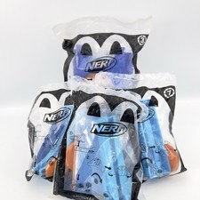 Nerf McDonald s 2023 Happy Meal Toy Lot 4 Sealed Bounce Launch Ramp Challenge