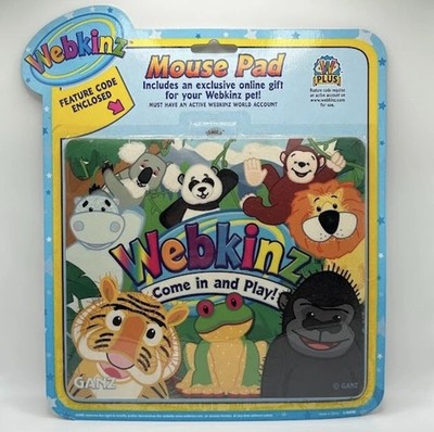   Webkinz ''It's a Jungle!'' Mouse Pad - New, 8x9'' with Unused Code!  