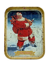 Coca Cola 'Frohe Weihnachten' Werbetray In Blech 28x21x3cm