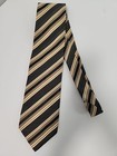 HUGO BOSS SILK TIE Weave Pattern Striped Multi Color Italy 57" Men’s Classic
