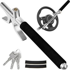 Monojoy Steering Wheel Lock Universal Security Car Locks With Stretch Black