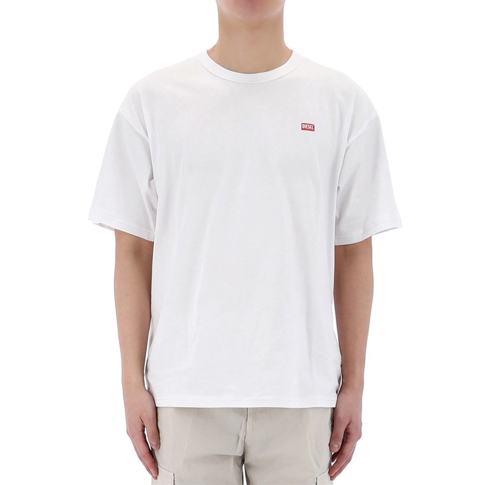 ★DIESEL★ T-Box R30 T-shirt White A164000QIAM100 Men's T-shirt with small logo | White | Diesel