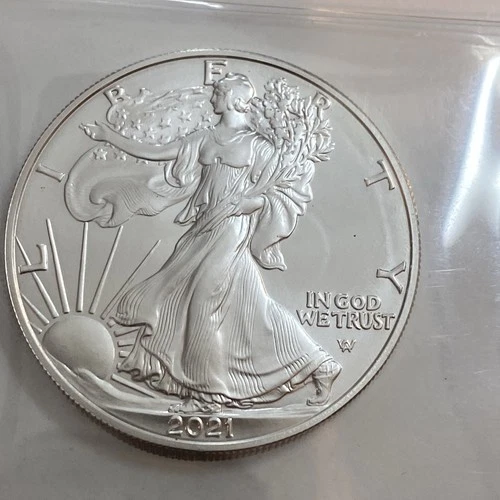 2021 American Silver Eagle | BU | .999 Silver 1oz ASE | Silver  $1 | Type 2