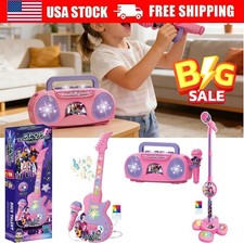 Kids Light-Up Singing Demon Hunters Music Microphone Toys Gift Karaoke Song Toy