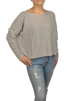 Pink Memories Femme Pull encolure bateau Gris clair Taille 42 - Photo 1/4