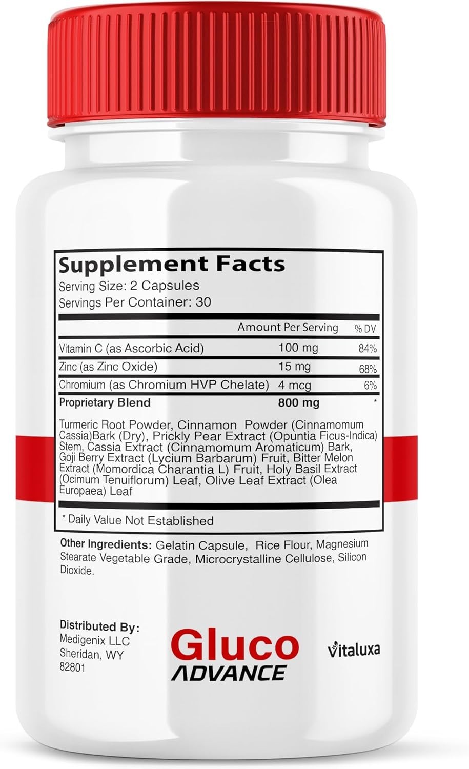 3 Pack GlucoAdvance Capsules - Natural Blood Support & Glucose Balance 180 Ct thumbnail 9