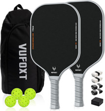 Pickleball Paddles Set of 2/4, USAPA Approved Carbon Fiber Surface Pickle Ball S