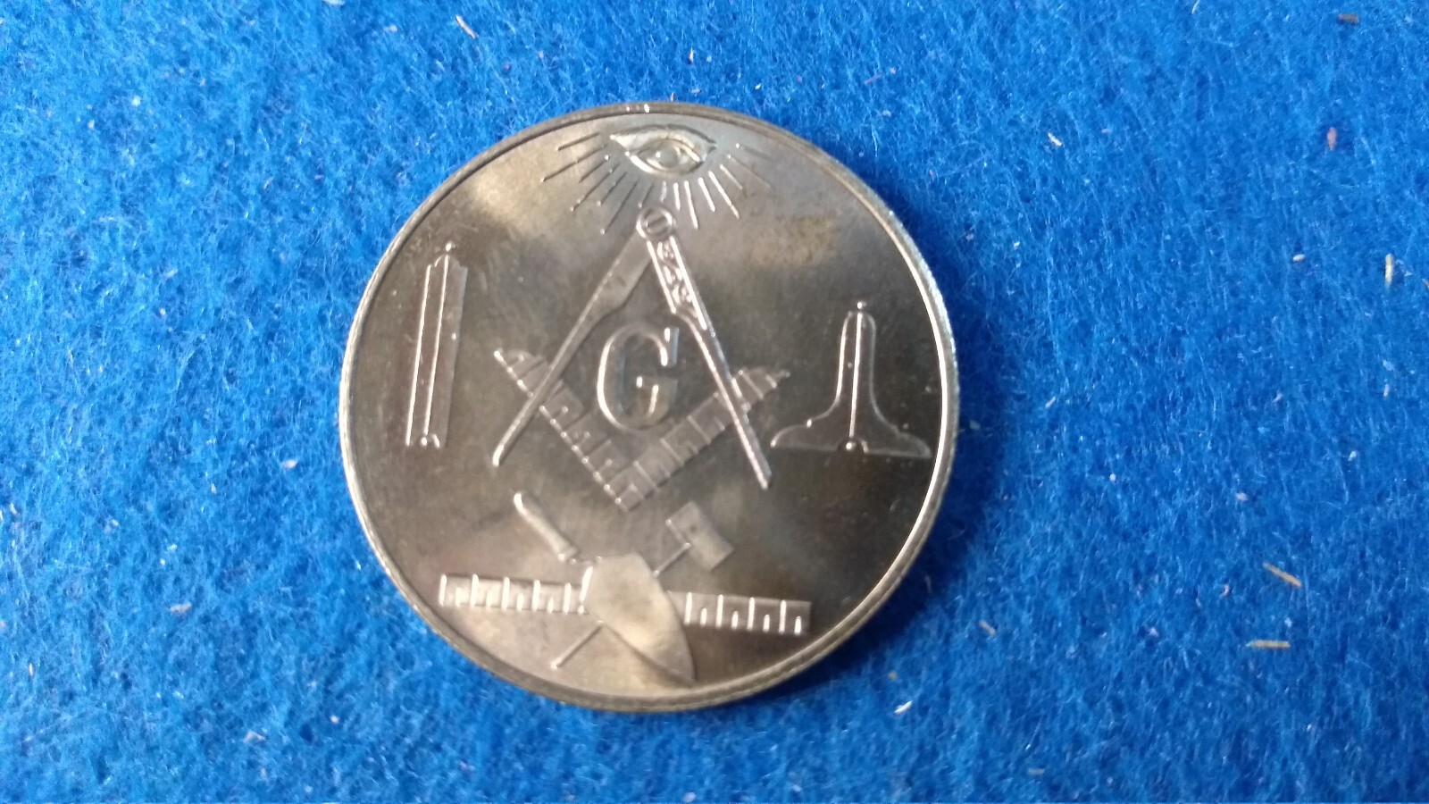 Masonic "Made a Mason" token Unengraved Reverse IDEAL IJL